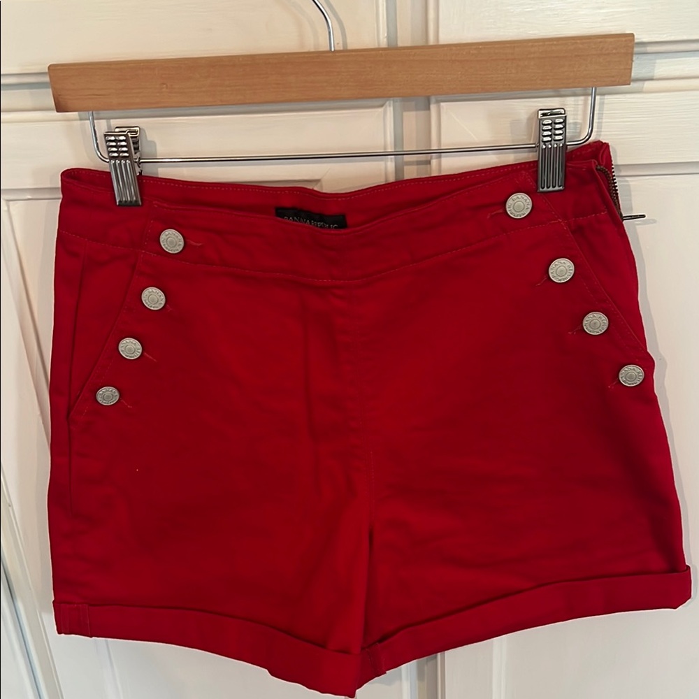 Banana Republic Red Button-Detail Women's Shorts